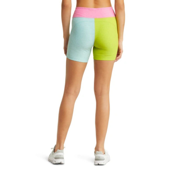 OUTDOOR VOICES Warmup 5" Shorts XS Bubblegum Pink Green Blue Colorblock NWT - Picture 4 of 12